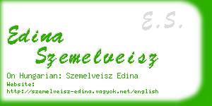 edina szemelveisz business card